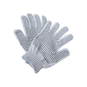 Guantes Moteados Algodón Calidad Reforzado Trabajo Pack X10