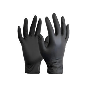 Caja Guantes Nitrilo Negro Reforzado Con Anmat X 100